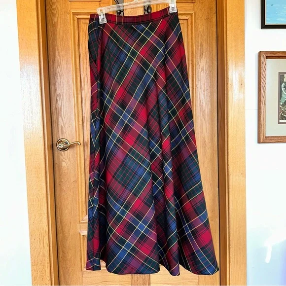 Lauren Ralph Lauren maxi skirt 100% wool size 4 high waist - Picture 3 of 11